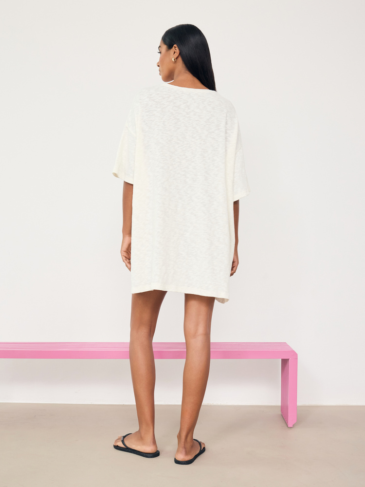 BOYFRIEND LOOP CREAM T-SHIRT