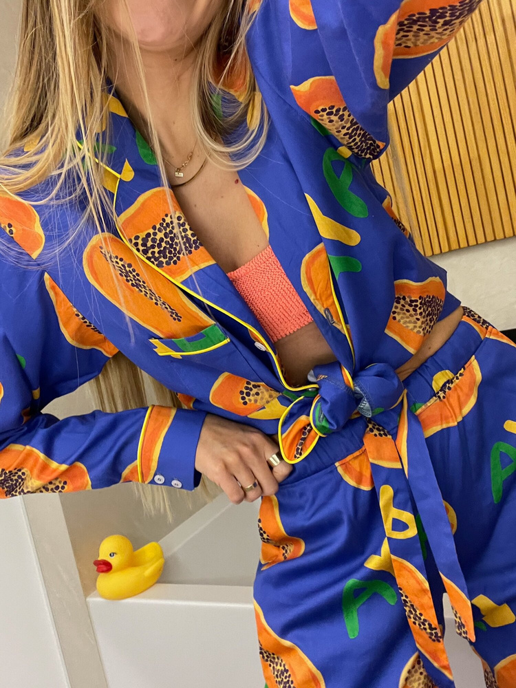 BLUE PAPAYA PAJAMAS SHIRT 