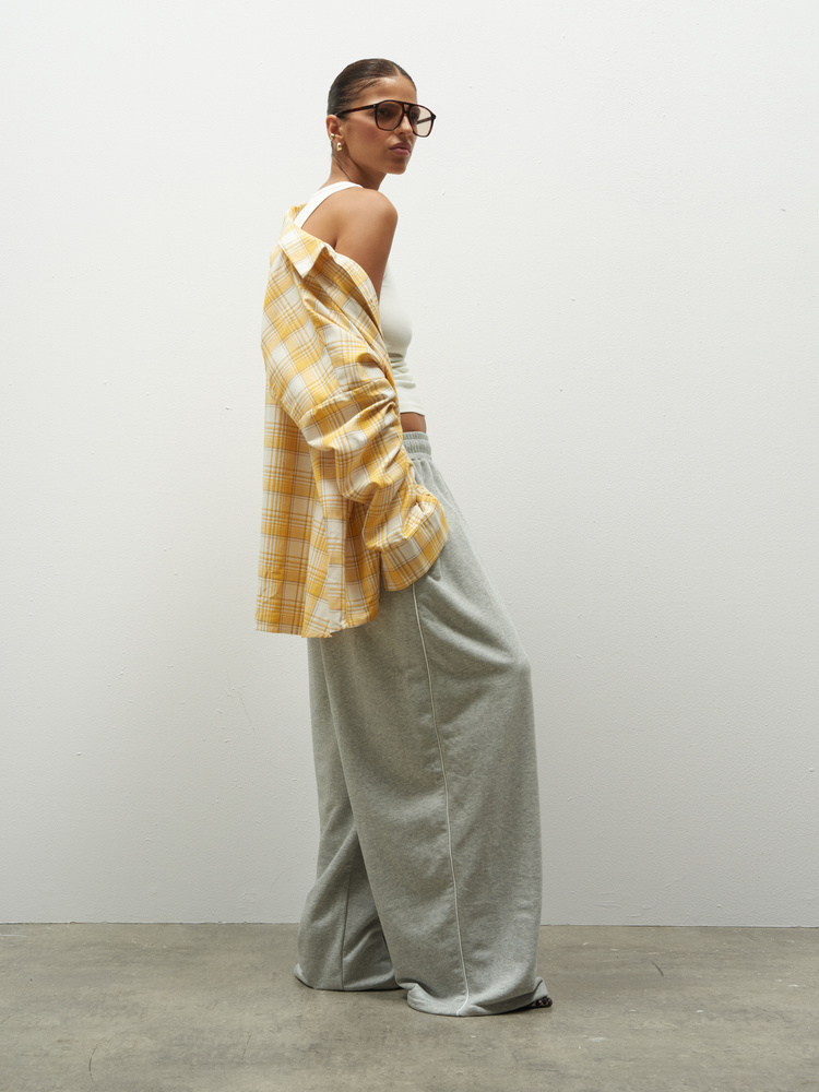 HUNTER GREY WIDE JOGGERS