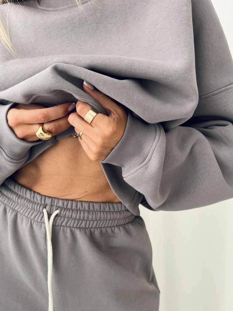 RUBY COOL GREY SWEATSHIRT