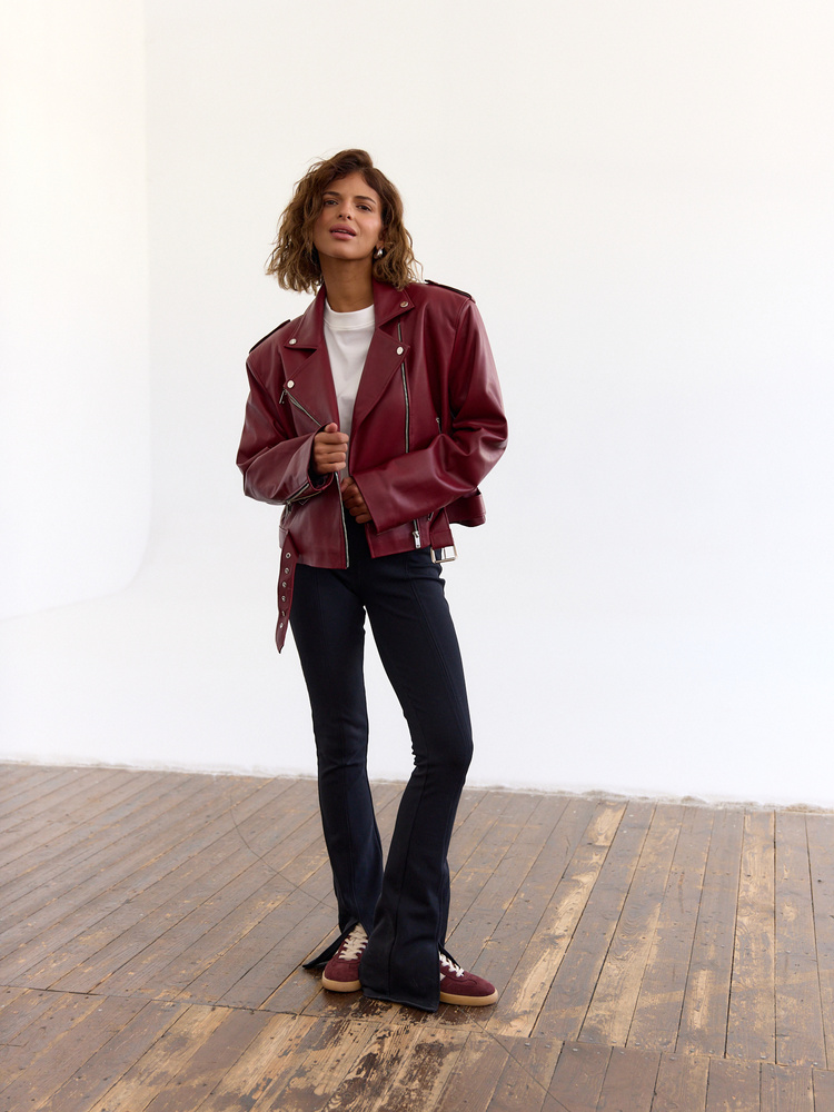 RAMONESKA HAILEY LEATHER BURGUNDY