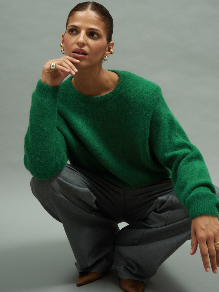 SWETER MINIMAL GREEN