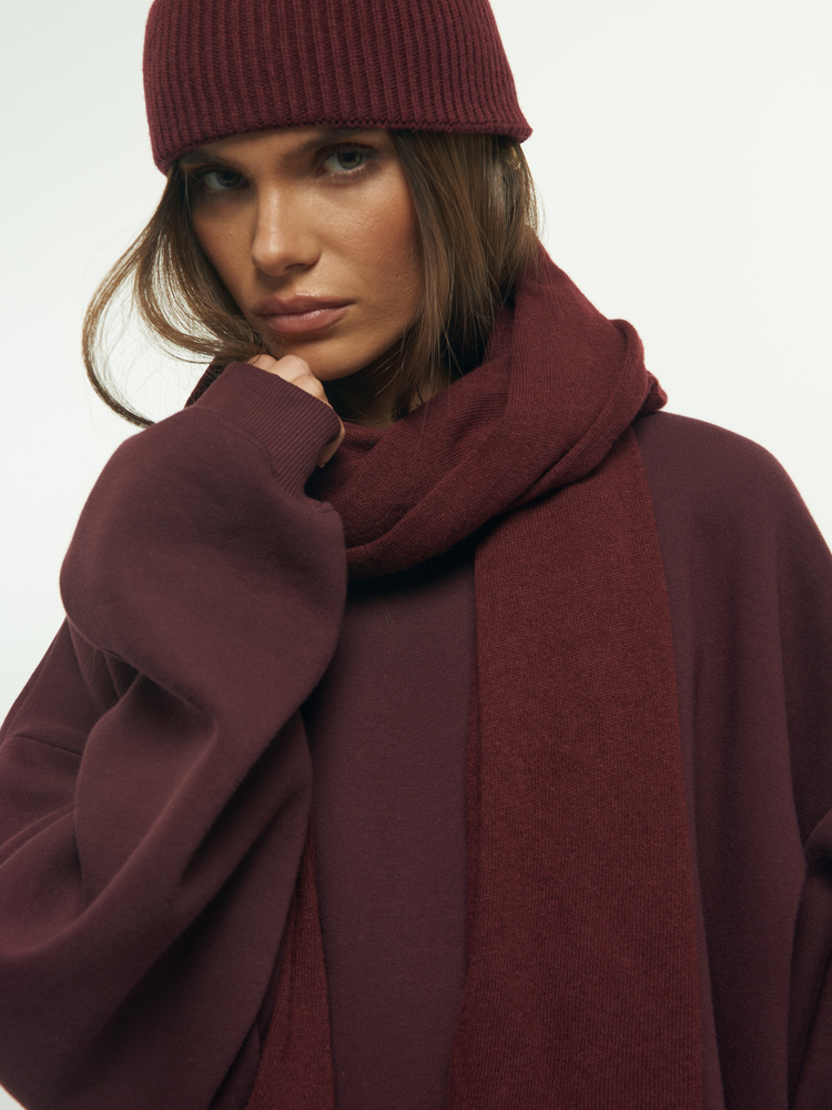 CASHMERE BURGUNDY BEANIE