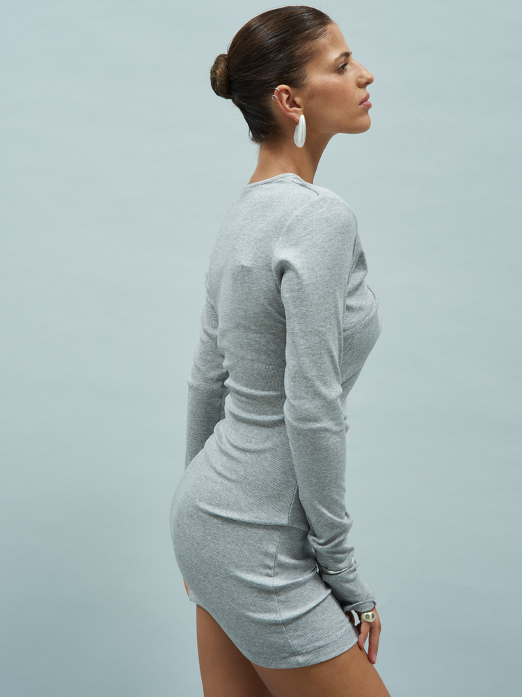 SIA GREY MINI DRESS