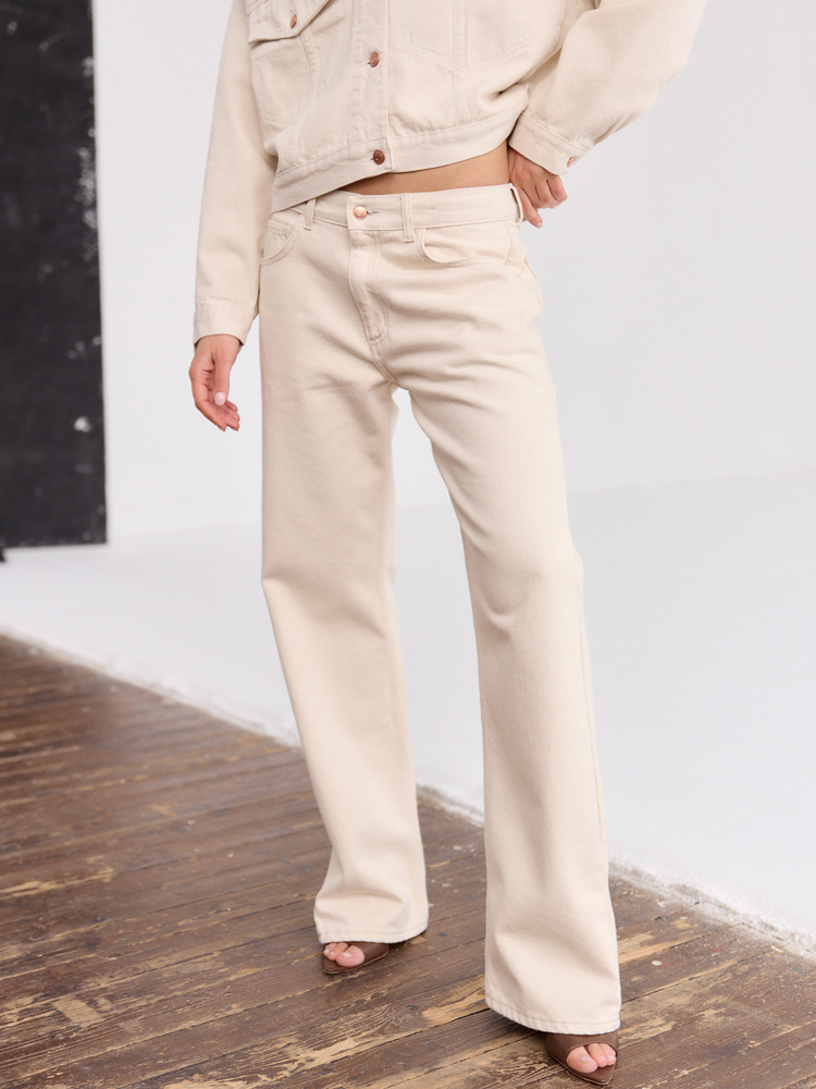 SPODNIE DALLAS CREAM TALL