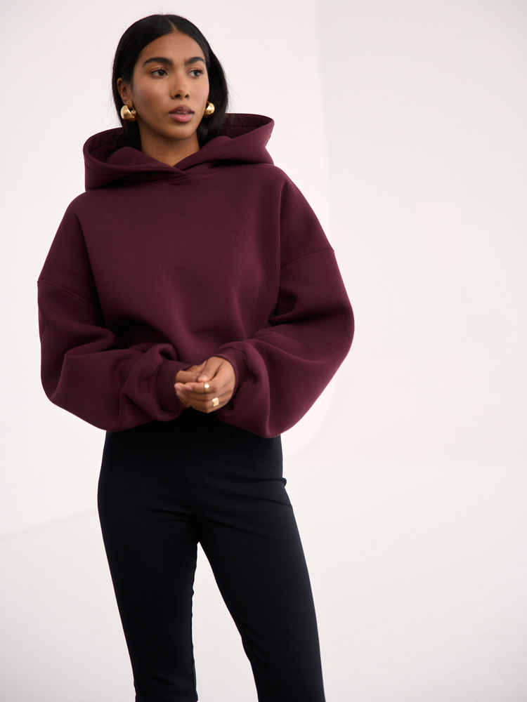 BLUZA RED WINE HOODIE