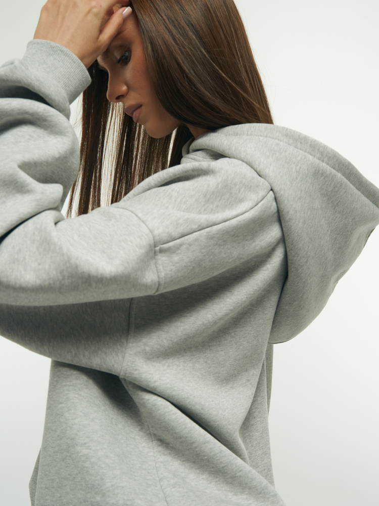 GREY HOODIE SWEATSHIRT