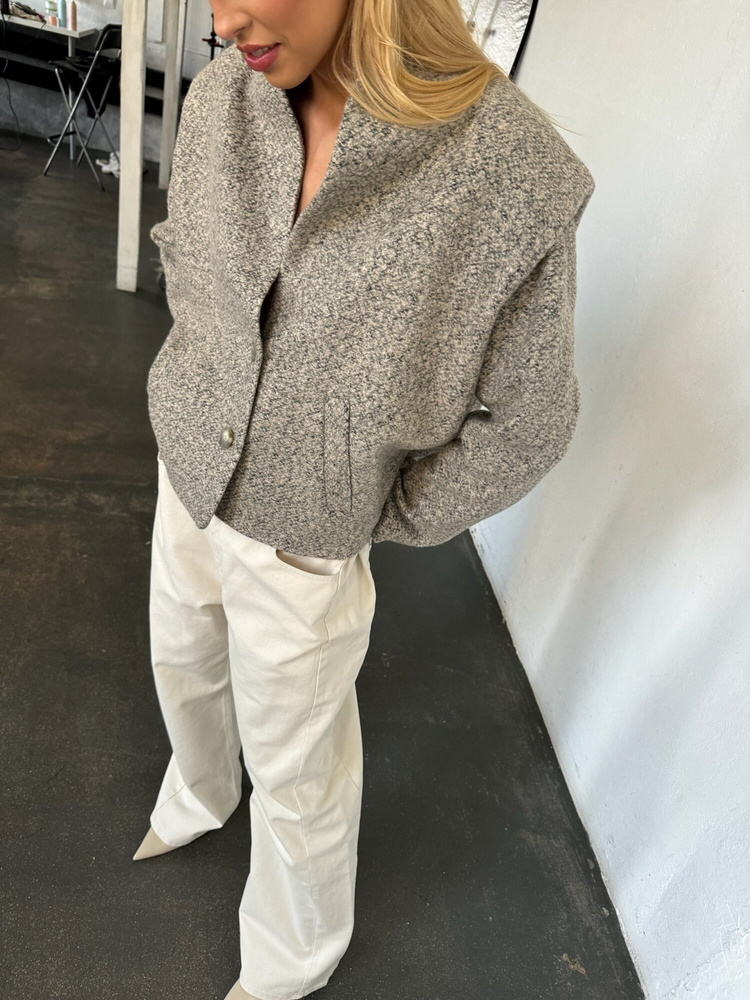 KURTKA MURPHY WOOL BEIGE