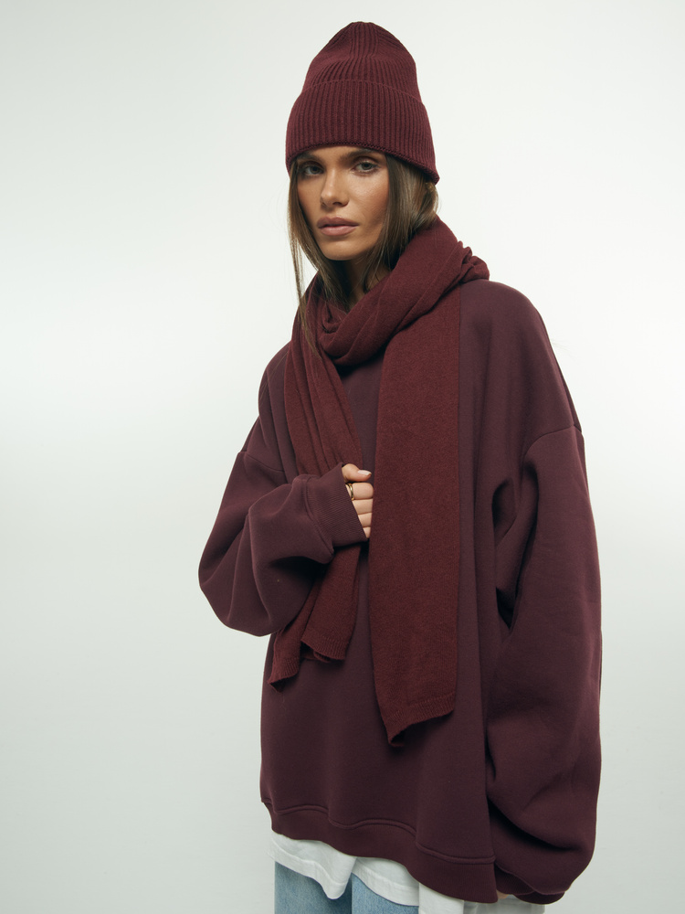 SZALIK CASHMERE BURGUNDY