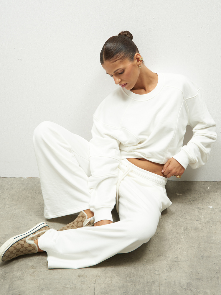 MILO CREAM SWEATPANTS