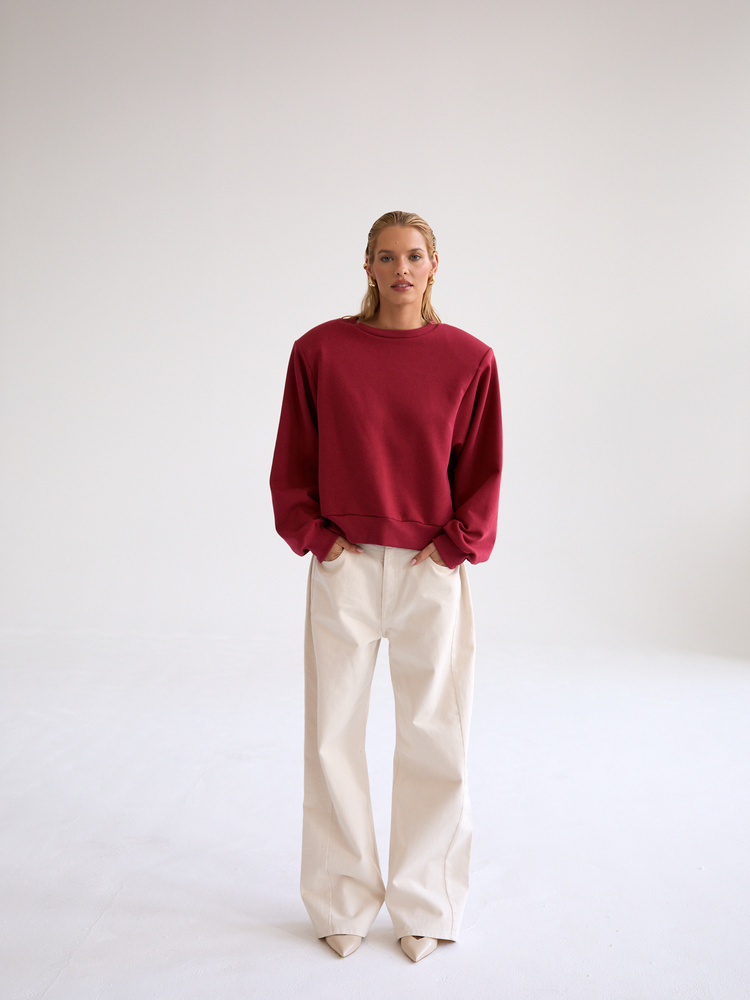 BLUZA PADDED CRANBERRY