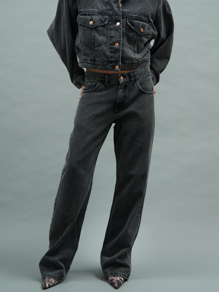 DALLAS TALL VINTAAGE BLACK JEANS