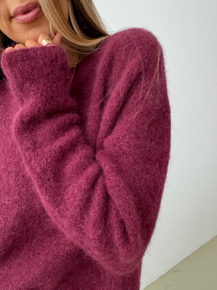SWETER VELVET BURGUNDY