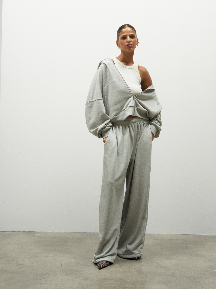 ZIP-UP HOODIE HUNTER GREY