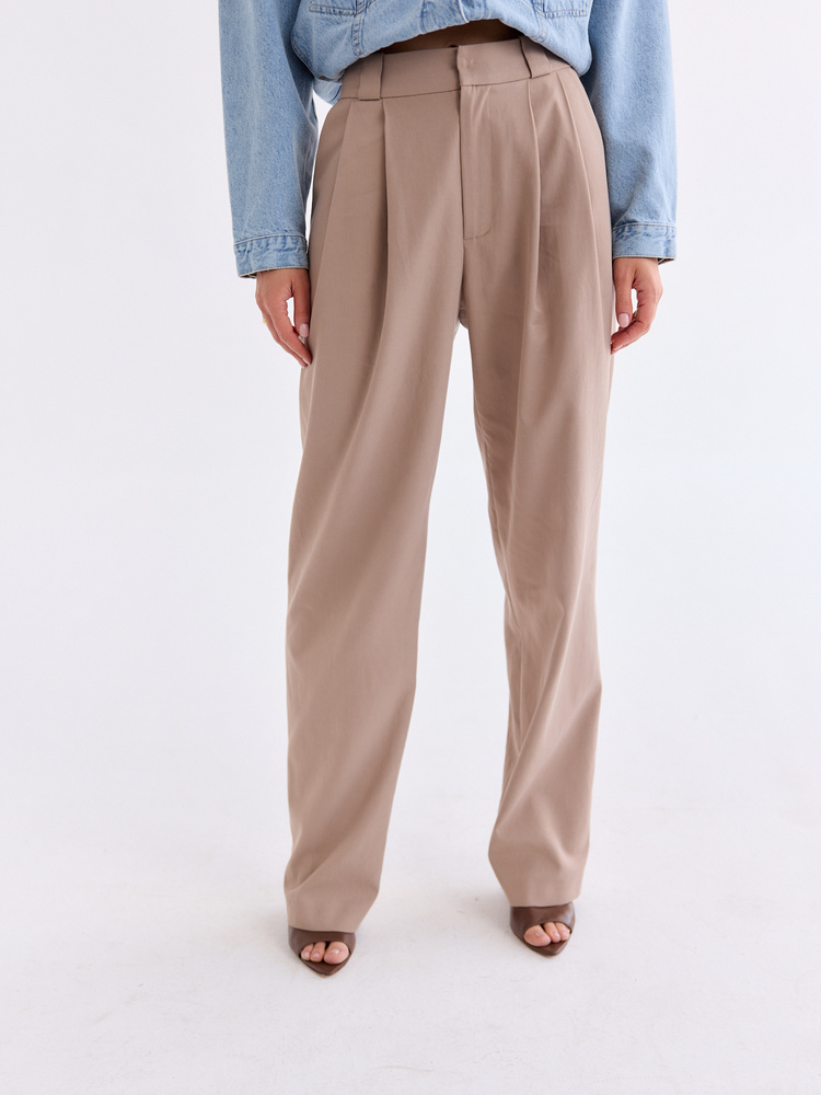 EDIE BEIGE TALL PANTS