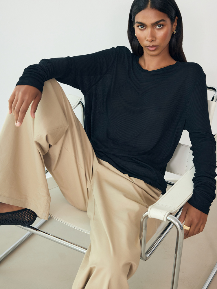 LONGSLEEVE PURE BLACK