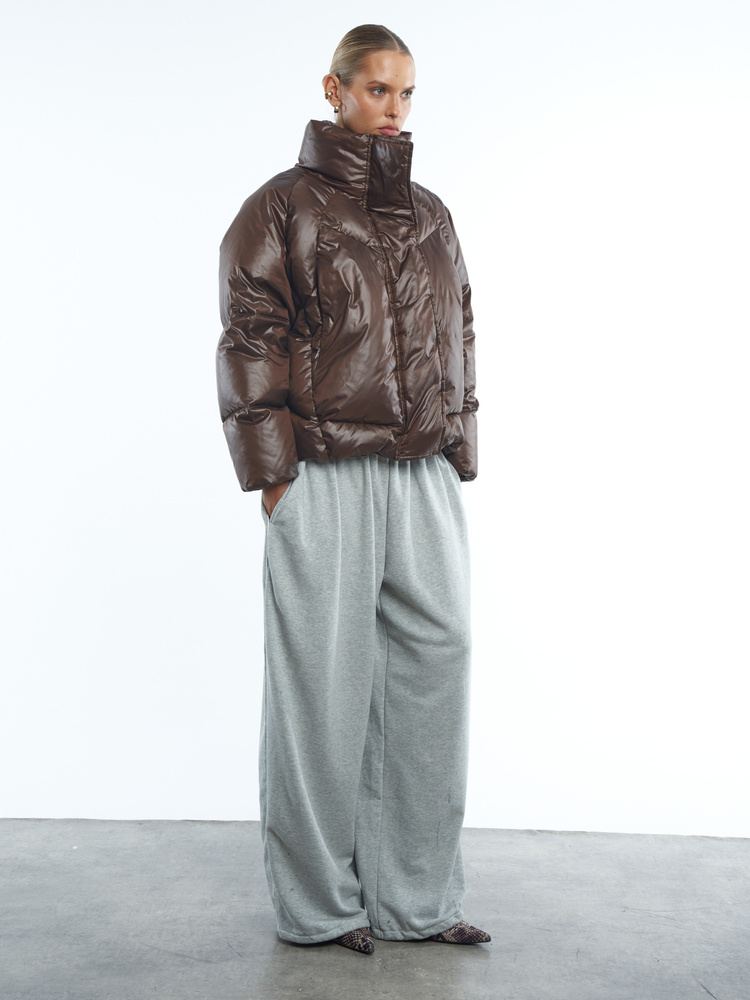 KURTKA PUCHOWA NORD BROWN