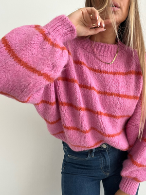 SWETER JELLY PINK STRIPES 